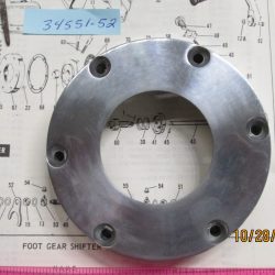 Harley Panhead,Shovelhead Ratchet Drum Cover 1952-78. P/N 34551-52