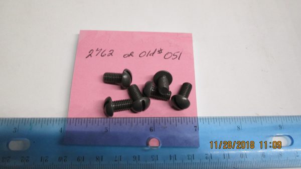 Harley,Knucklehead,Panhead,Flathead Parkerized  1/4-24 N.S X 1/2" Round Head Screw P/N 2762 or Old # 051