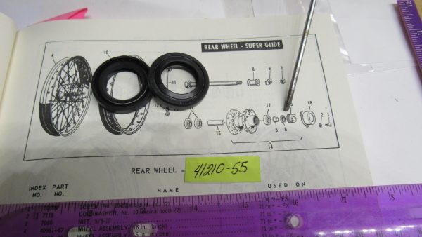 Harley Shovelhead,Sportster Wheel Hub Oil Seals 1955-78 .P/N 41210-55