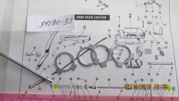 Harley Knuckle,Pan,Shovel,45's Tranny Shifter Fork Lock Tab 1936-84 P/N 34180-33 - Image 2