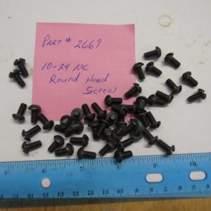 Parkerized 10-24 NC X 3/8" Round Head Screw Part # 2669