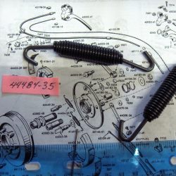 Harley Knuckle,Pan,WLC Springer Front Mechanical Brake Shoe Springs P/N 44484-35