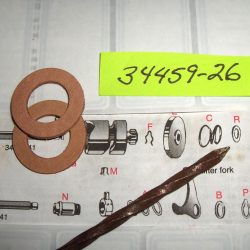 Harley 45 Flathead Tranny Shifter Shaft Washer*Leather*  1929-73 P/N 34459-26