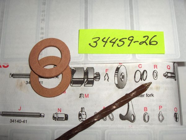 Harley 45 Flathead Tranny Shifter Shaft Washer*Leather*  1929-73 P/N 34459-26