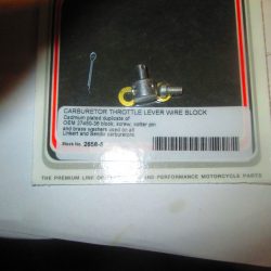 Harley Knucklehead,Panhead,45 Flathead Linkert Carb Throttle Lever Wire Block  P/N 27450-36