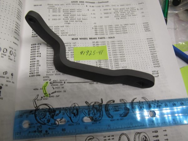 Harley 45 Flathead,WL,WLA,WLC,WLD Rear Brake Arm 1941-52  P/N 41925-41