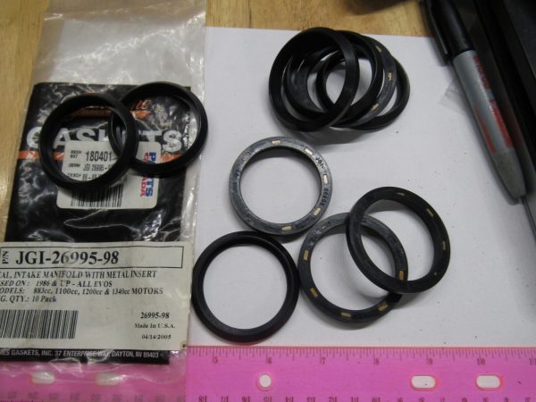 Harley Evolution Manifold Intake Seal with Metal Inserts 1986-98 .P/N 26995-98