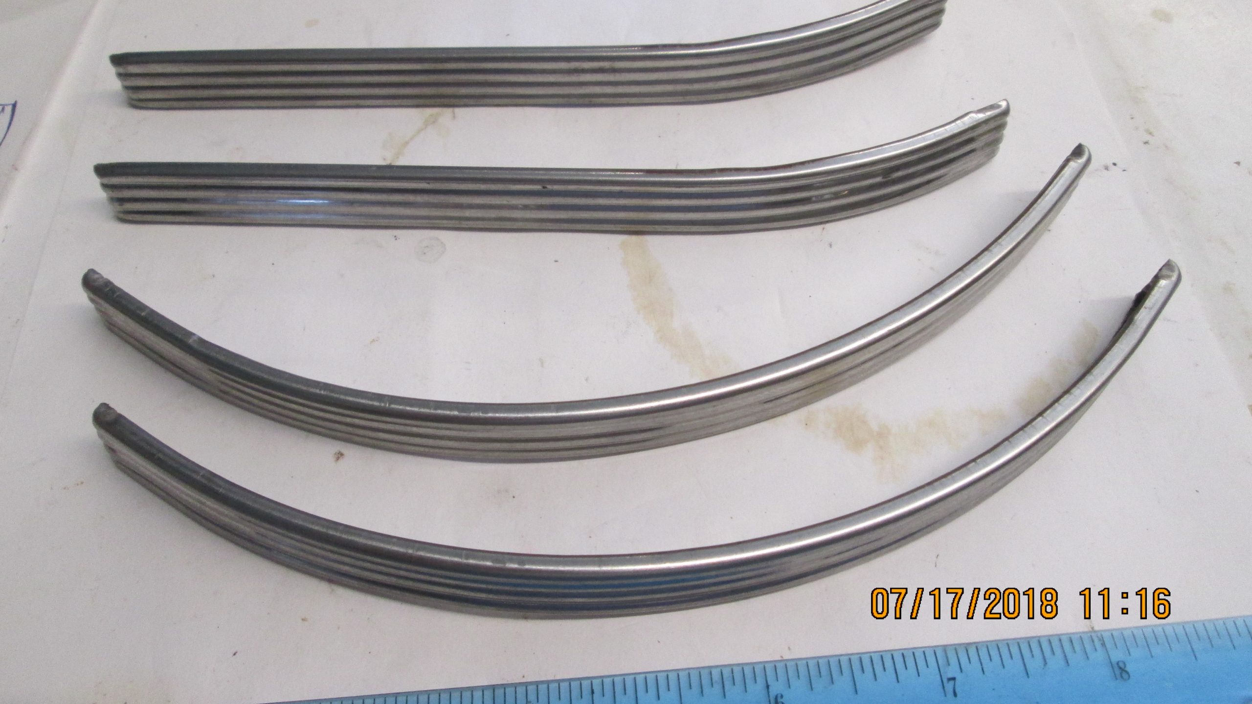 Harley Knucklehead,Flathead.Stainless Steel Emblem Trim Set 1941-46 P/N 61799-41 - Image 3