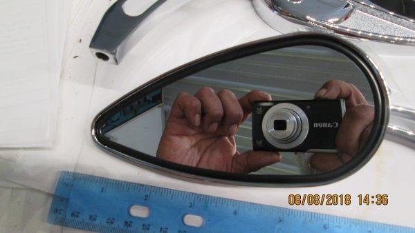 Universal Chrome Tear Drop Mirrors with Curve Stems - Image 5