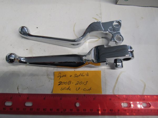 Harley Twin Cam Softails and Dynas,Chrome?Clutch & Brake Lever Set  2008-13 - Image 3