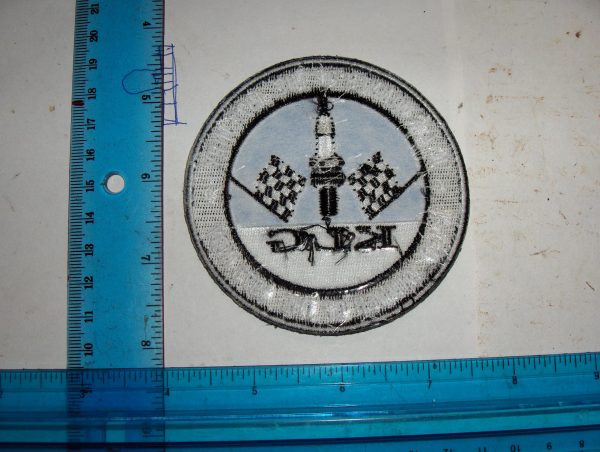 Harley,Indian,Customs, Vintage Style "KLG Spark Plug" Motorcycle Jacket Patch - Image 2
