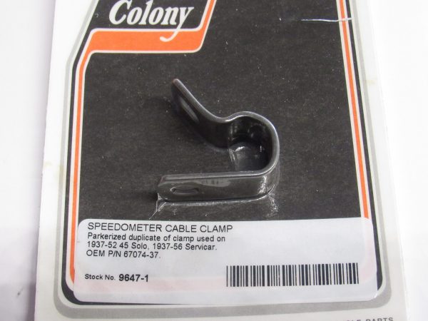Harley 45 Flathead Solo & Servi-car Speedo Cable Clamp 1937-56 P/N 67074-37