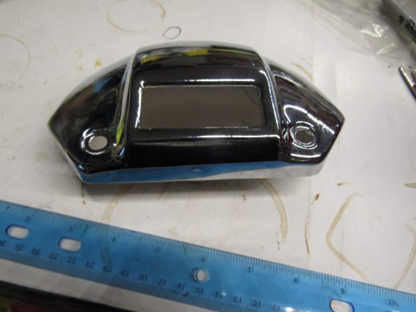 Harley Sportster Chrome Headlamp Visor Cover with Cutout 1971-up?? - Image 3