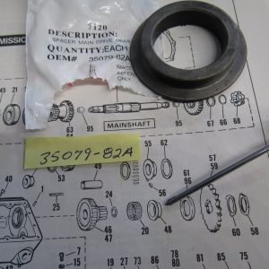 Harley Shovelhead Transmission Main Drive Gear Spacer 1982 P/N 35079-82A