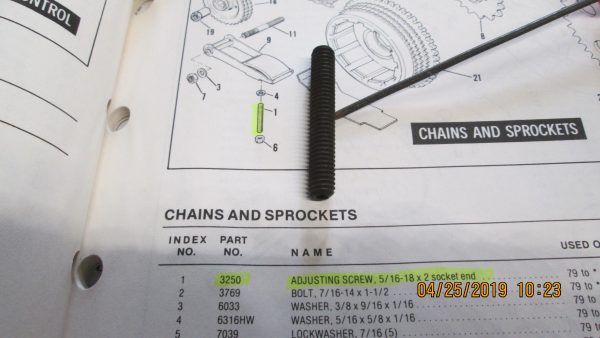 Harley Sportster Primary Chain Adjusting Screw 1971-90 P/N 3250 - Image 3