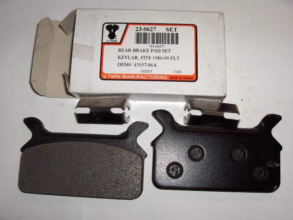 Harley Evolution Kelvar Rear Brake Pads.. FLT.. 1986-99 - Image 2