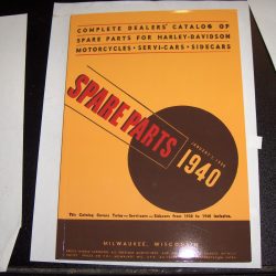 Harley Spare Parts Book for 1930-1940 Big Twin