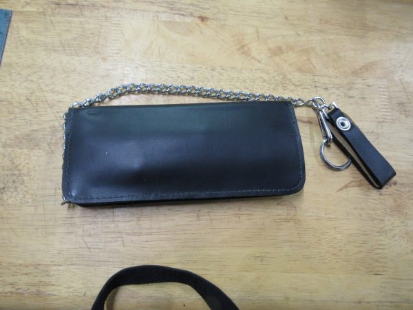 Biker Style Wallet with Chain - Image 3