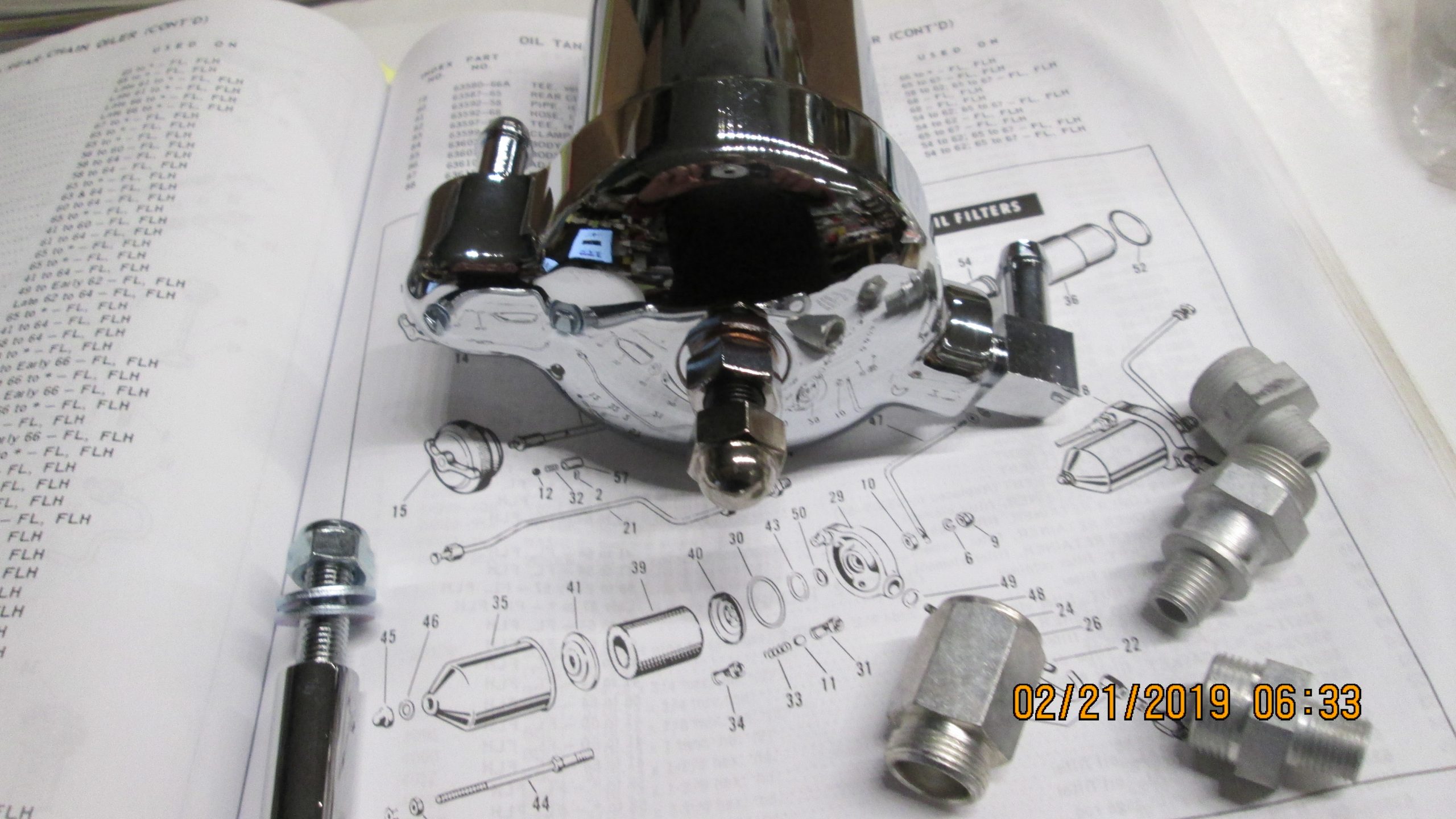 Harley Panhead Oil Filter Canister Kit .1958-64 - Image 5