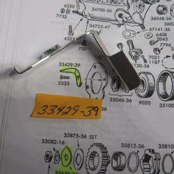 Harley Knucklehead,Pan,.Shovel Tranny Kicker Oil Deflector 1941-79 P/N 33429-39