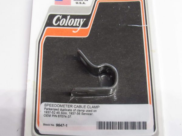 Harley 45 Flathead Solo & Servi-car Speedo Cable Clamp 1937-56 P/N 67074-37 - Image 3
