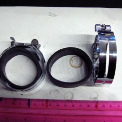 Harley Sportster Chrome Intake Clamps with Seals  1978-85
