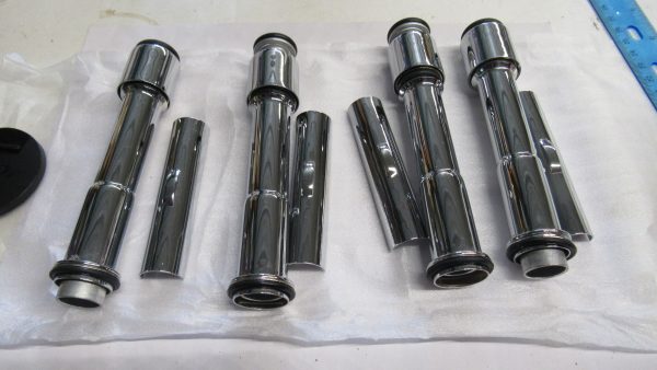 Harley Big Twin Evolution CHROME Push Rod Covers. 1984-98