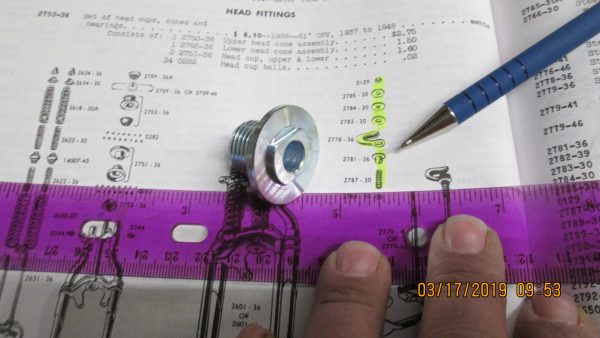 Harley Knucklehead,Panhead Damper Stem Screw 1937-48 P/N 46757-36 - Image 5