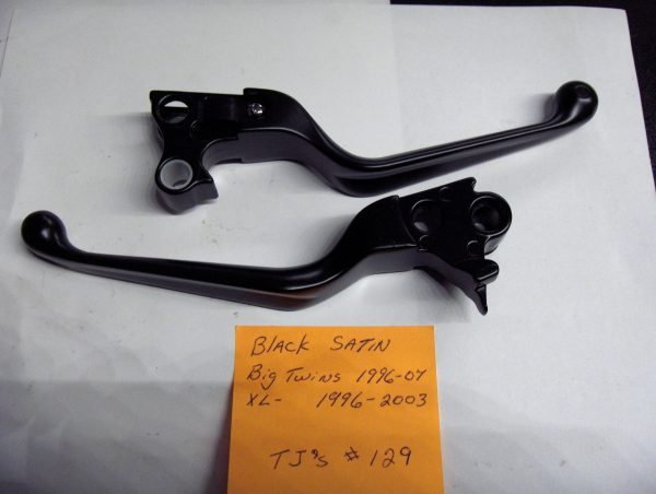 Harley Evolution,Twin Cam,Sportster,Black Satin Clutch & Brake Lever Set 1996-07 - Image 3