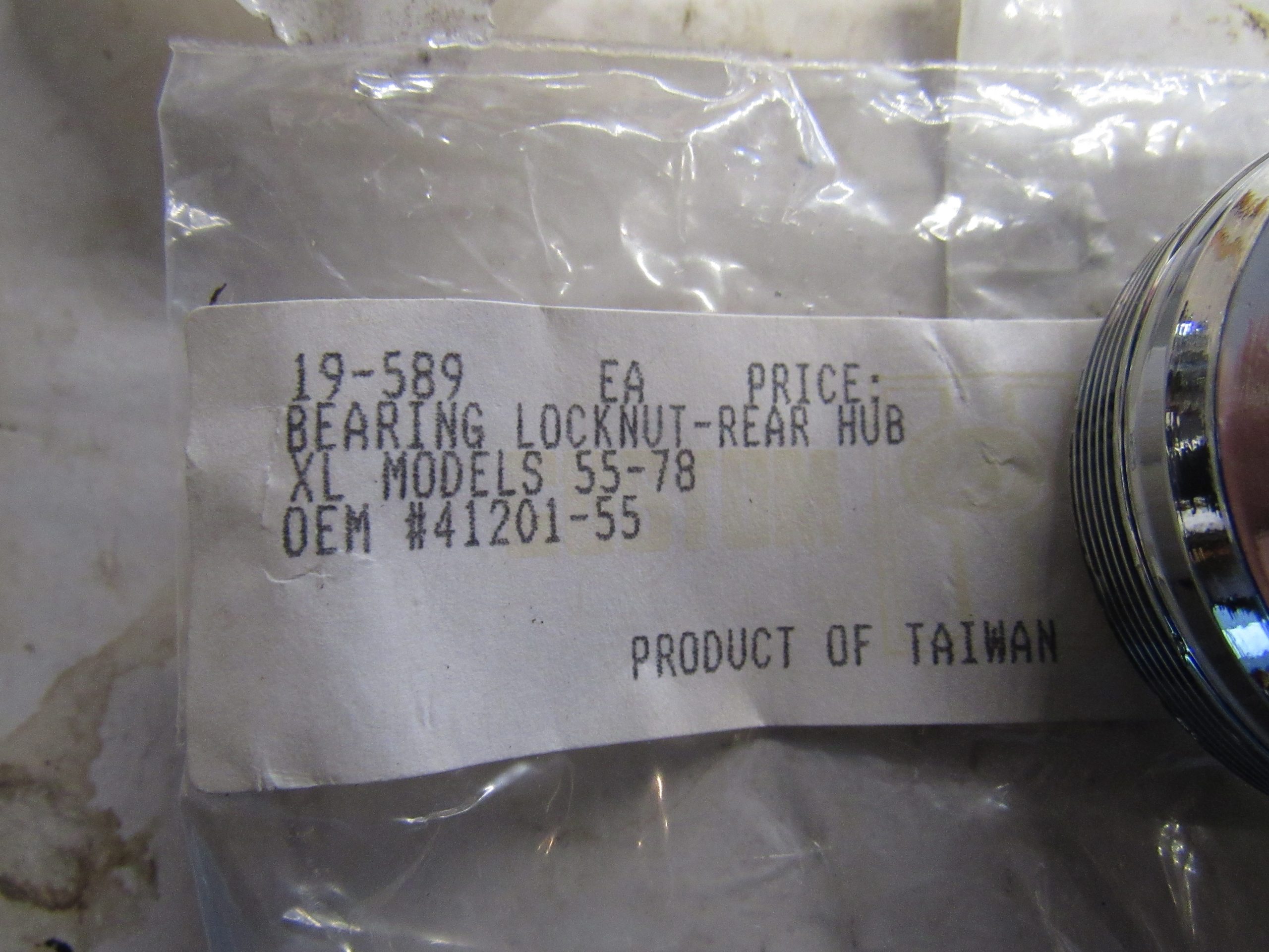 Harley Sportster Rear Hub Bearing Lock Nut 1955-78 - Image 2