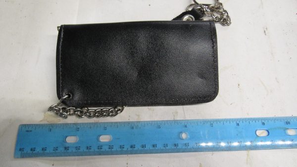 Biker Style Wallet with Chain.. **Only 6" Long** - Image 2