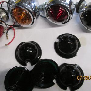 Harley Panhead Guide DH-49 Bullet Marker Light Lamp Lens *GREEN*
