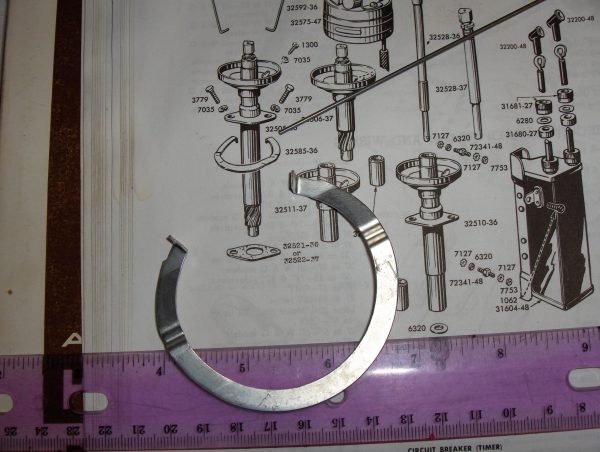 Harley,Knucklehead,Panhead,Flathead Distributor Base Retainer 1936-64. P/N 32585-36