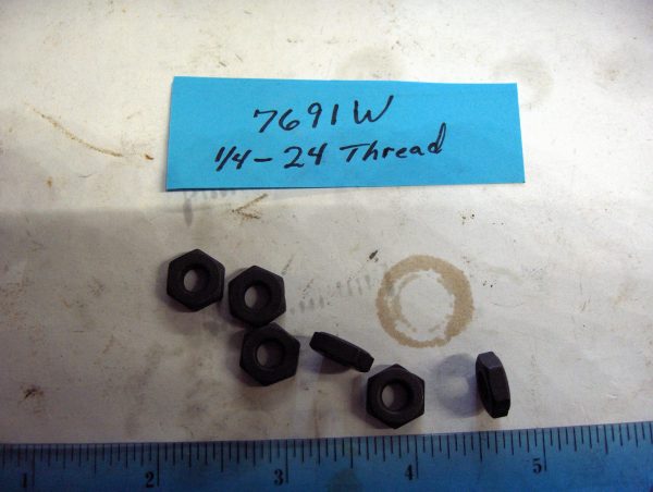 **ON SALE**Harley Big Twin, Flathead Thin Oil Pump Nuts (1/4-24 Threads) 1930-70  P/N 7691W