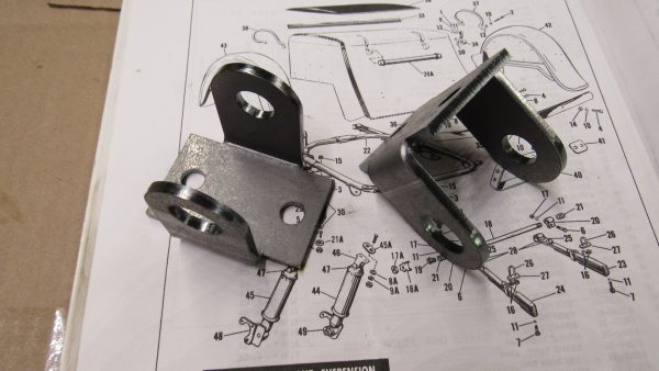 Harley Servi-car Upper Shock Absorber Brackets 1942-73 P/N 85211-42