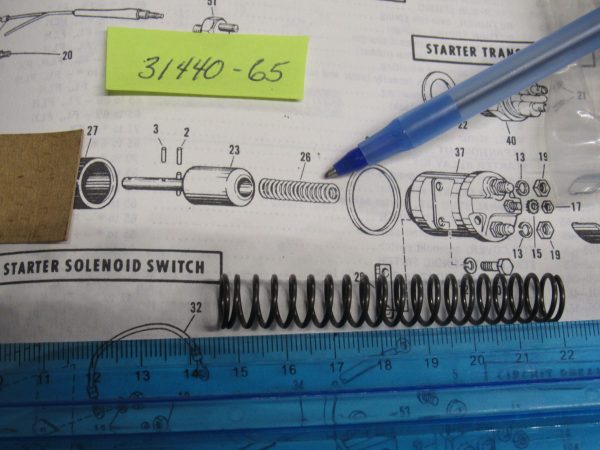 Harley Shovelhead,Sportster Starter Solenoid Plunger ReturnSpring..1965-88 P/N 31440-65 - Image 2