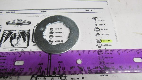 Harley Panhead,Shovelhead Fork Steering Damper Plate 1949-84. P/N 46718-48