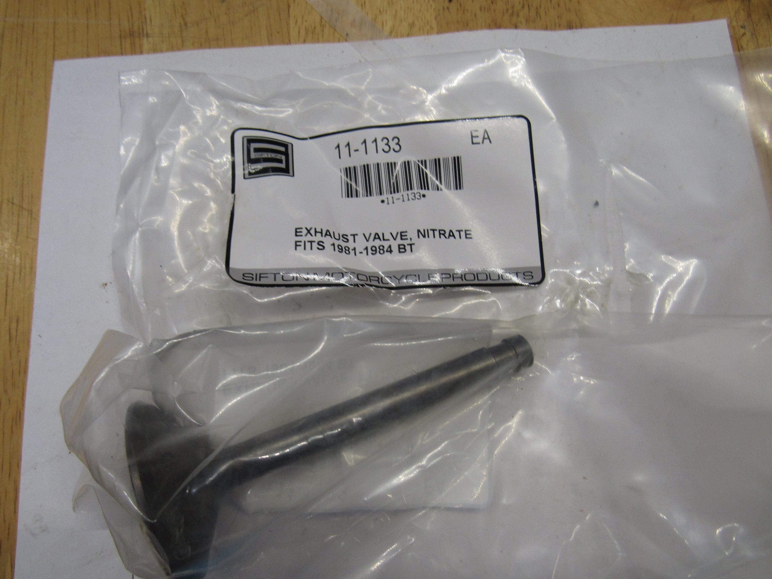 Harley Shovelhead Stainless Steel Nitrate Exhaust Valve 1981-84 P/N 18086-81 - Image 2