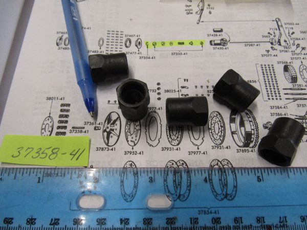 Harley Big Twin,45 Flathead, Clutch Adjusting Screw Nut 1941-84 P/N 37361-41