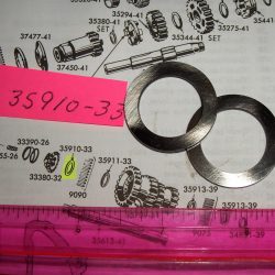 Harley 45 Flathead Transmission Outer Bearing Thrust Washer 1935-73. P/N 35910-33