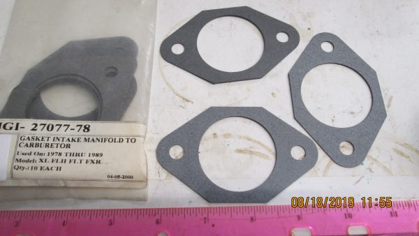 Harley Shovel,Evo,XL Carburetor Base Gaskets 1978-89 P/N 27077-78