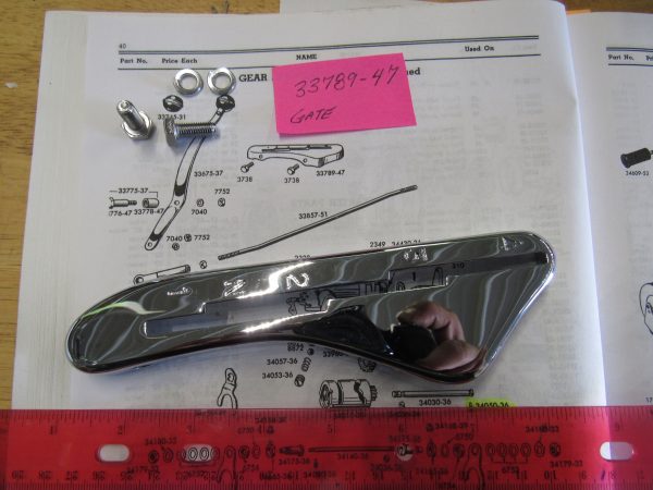 Harley Knucklehead,Panhead Left Side Shifter Gate. 1947-UP?? P/N 33789-47 - Image 3