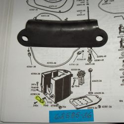 Harley Knuckle,Pan,Rear Fender,Oil Tank Mount Bracket. 1936-57 P/N 62585-36