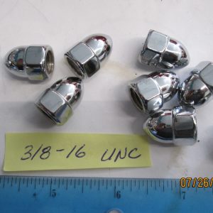 Chrome Plated Acorn Nuts  3/8"-16  *Coarse Thread*