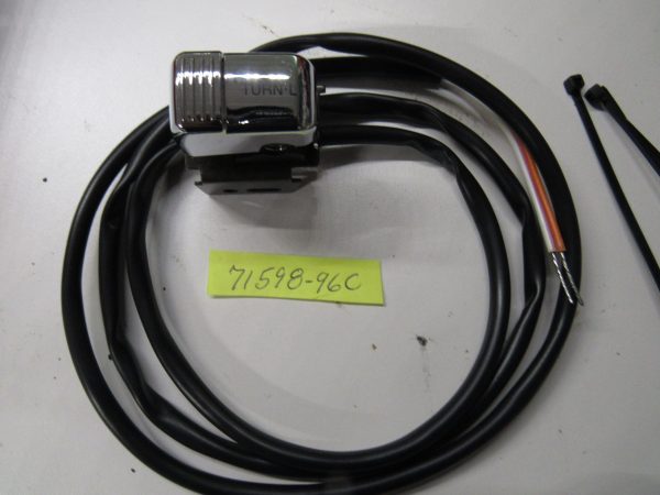 Harley Evo,Twin Cam Chrome?Left Turn Signal Switch 1996-06 P/N 71589-96C - Image 2
