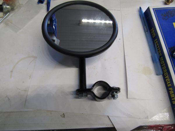 Harley Knucklehead,Flathead,Pan,WL Black Short Stem Mirror 1936-UP P/N 91870-34 - Image 2