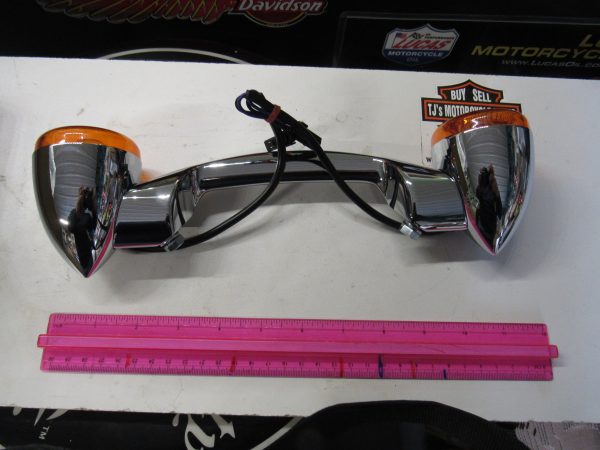 Harley Evolution,Twin Cam,Chrome or Black Revox Turn Signal Bar Kit - Image 3