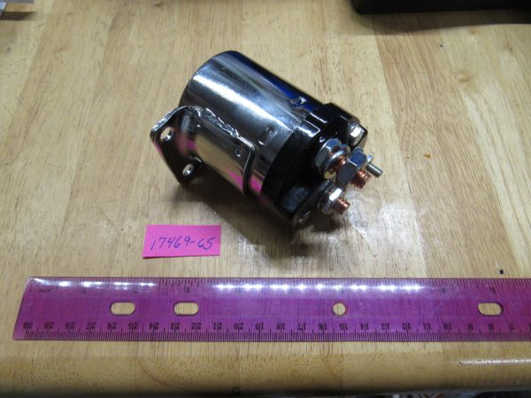 Harley Shovelhead,Sportster Chrome Starter Solenoid 1965-88.P/N 71469-65B
