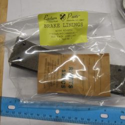 Harley Knuckle,Panhead Rear Brake Shoe Linings with Rivets 1938-57 P/N 41848-38
