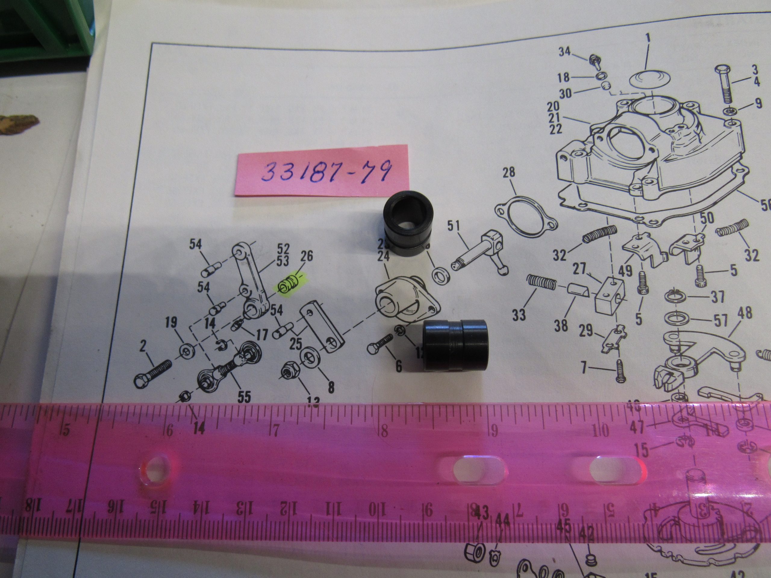 Harley Shovelhead Transmission Shift Lever Bushing. 1979-84 P/N 33187-79 - Image 2